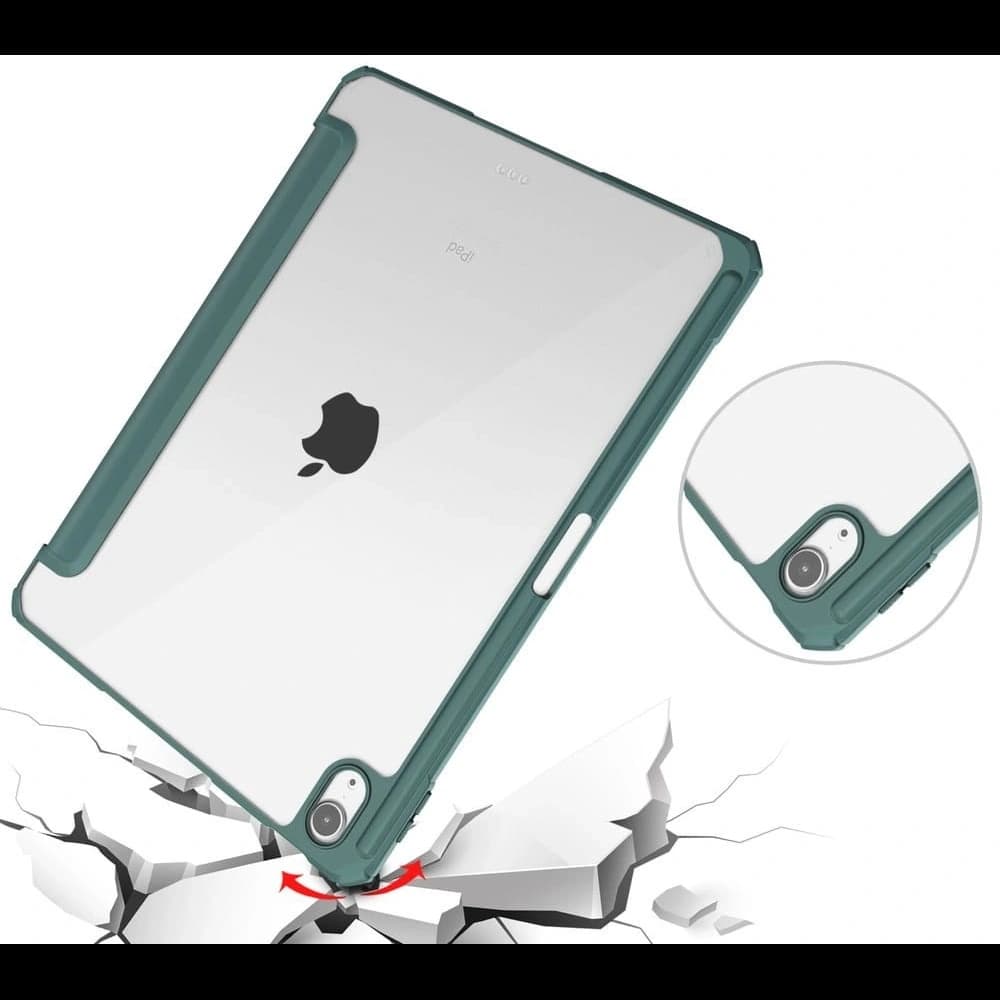 Etui Bizon Case Tab Clear Matt do Apple iPad Air 6 / Air 5 / Air 4 / iPad Pro 11 2018 ciemnozielone - 6