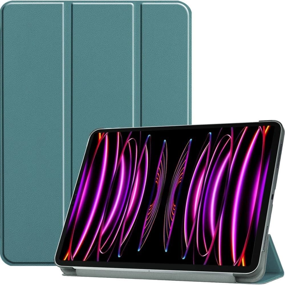 Bizon Case Tab Croc Apple iPad Pro 12.9 2022/2021/2020/2018 dunkelgrün - 1