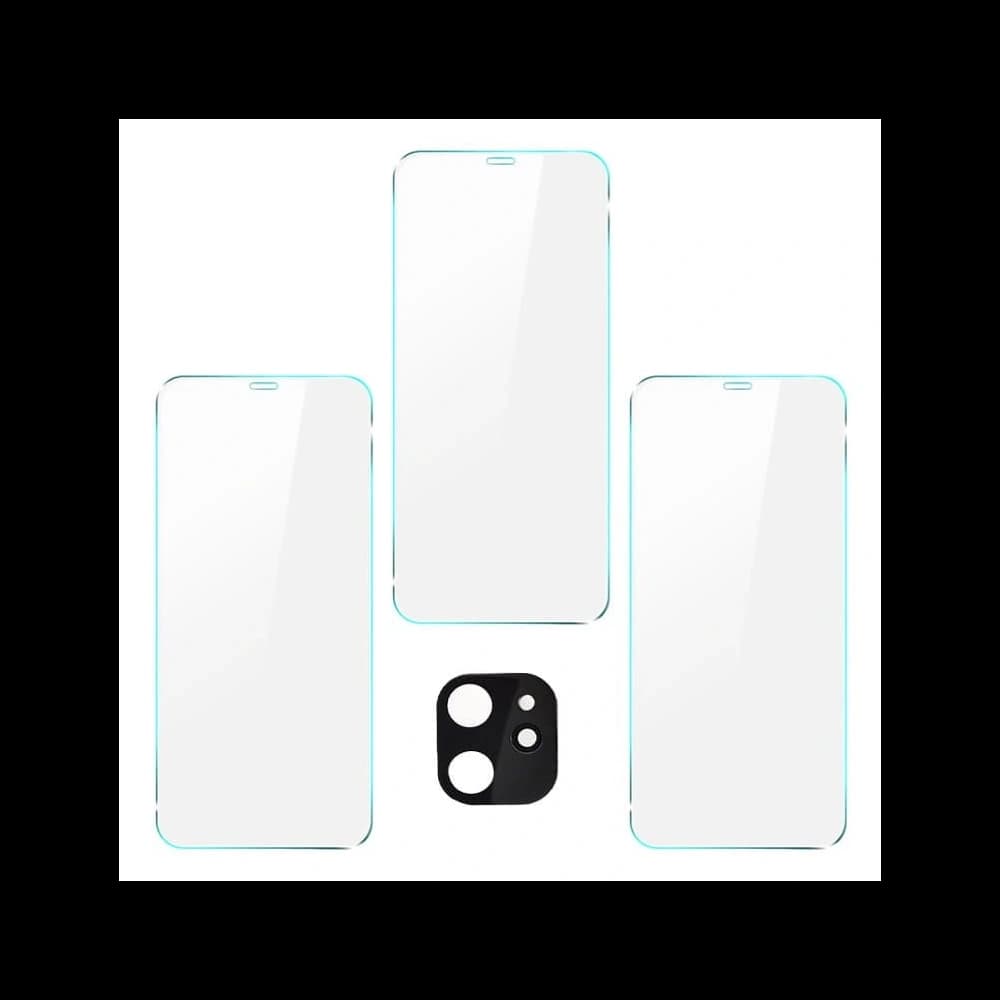 Bizon Glass Clear tempered glass - 3 pcs. + lens glass Apple iPhone 11 - 3