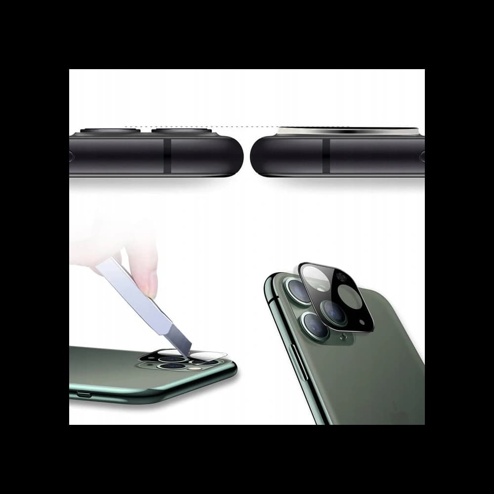 Bizon Glass Edge tempered glass - [2 PACK] + lens protection Apple iPhone 11 Pro black - 9