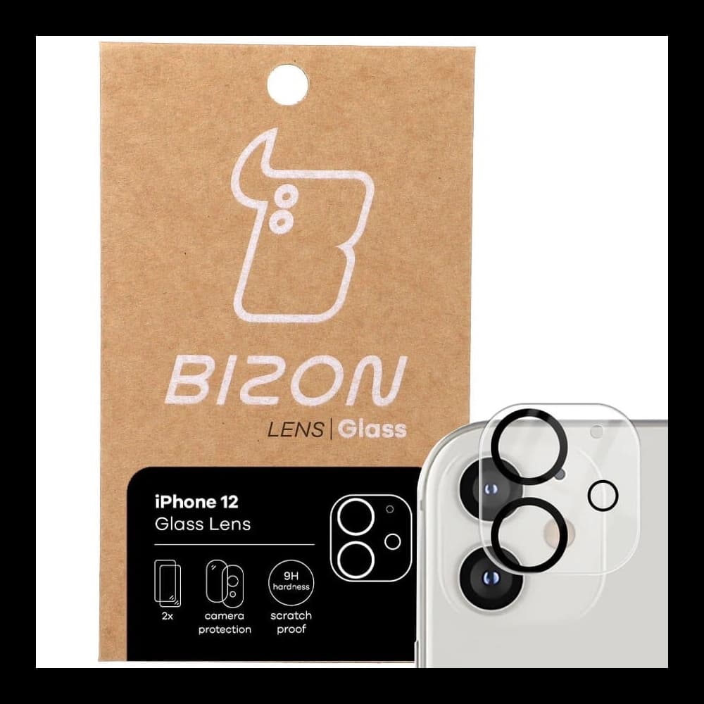 Bizon Glaslinse Apple iPhone 12 [2 PACK] - 1