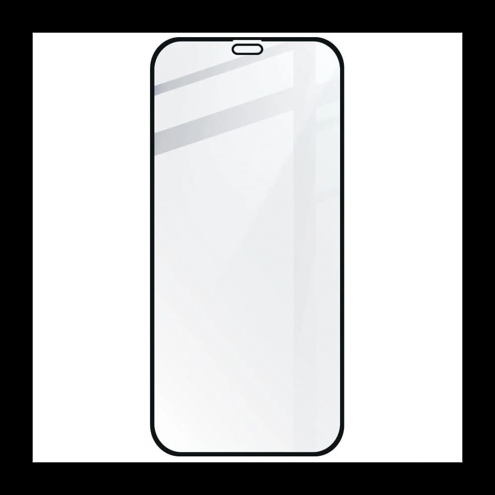 Bizon Glass Edge CF gehärtetes Glas - [2 PACK] + Linsen Schutz Apple iPhone 12 schwarz - 4