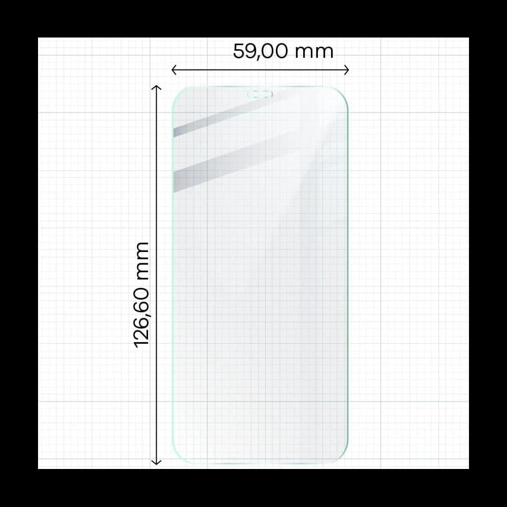 Bizon Glass Clear tempered glass - 3 pcs. + lens glass Apple iPhone 12 Mini - 2