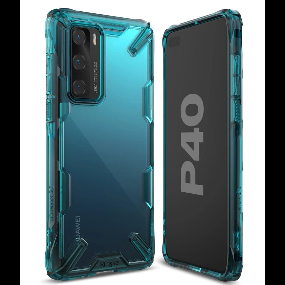 Etui Ringke Fusion-X Huawei P40 Turquoise Green - 2