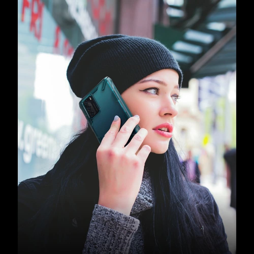 Etui Ringke Fusion-X Huawei P40 Turquoise Green - 5