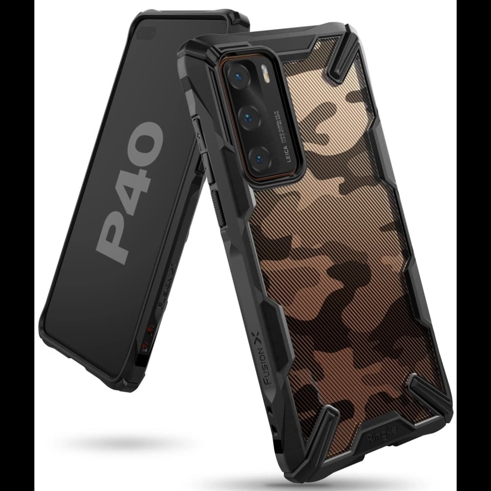Ringke Fusion-X Huawei P40 Camo (Moro) Black - 1