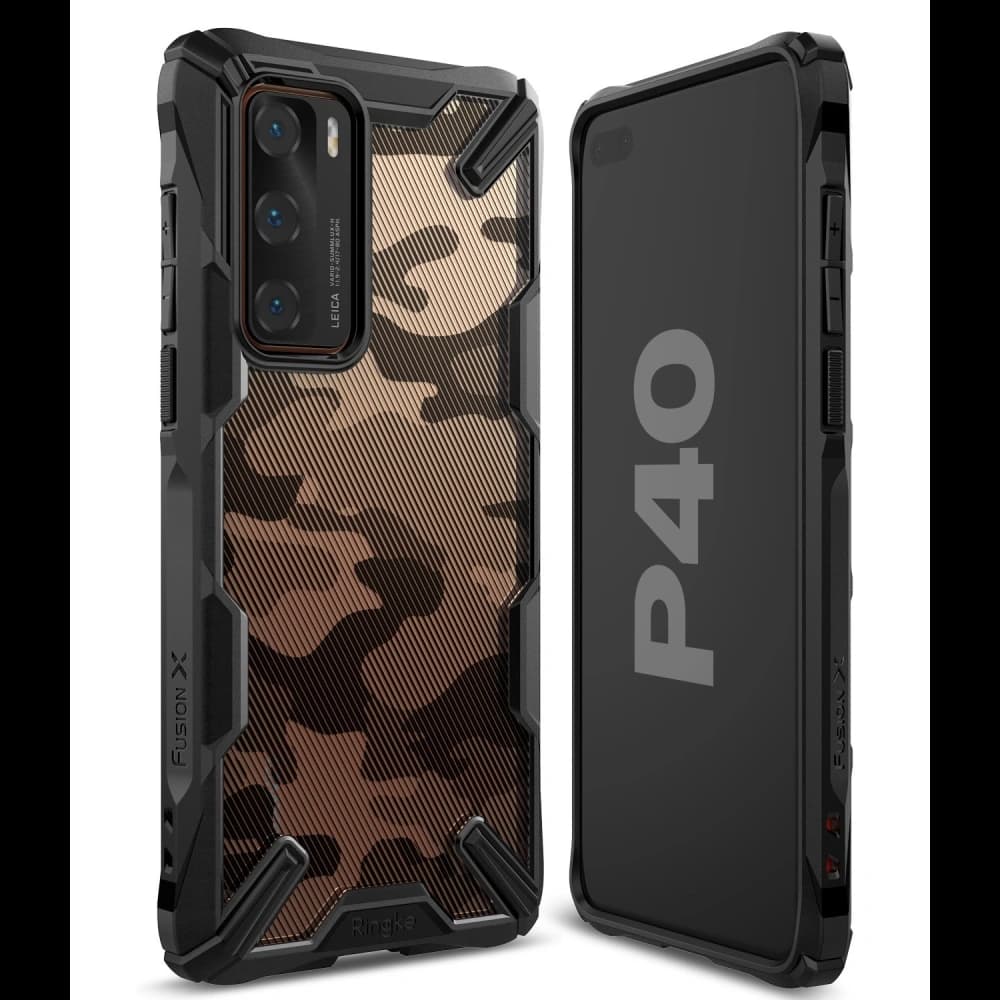 Ringke Fusion-X Huawei P40 Camo (Moro) Black - 2