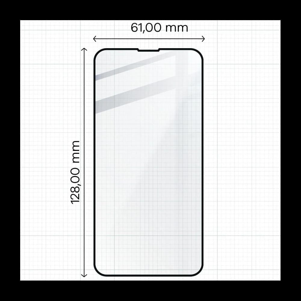 Bizon Glass Edge tempered glass - [2 PACK] + lens protection Apple iPhone 13 Mini black - 2
