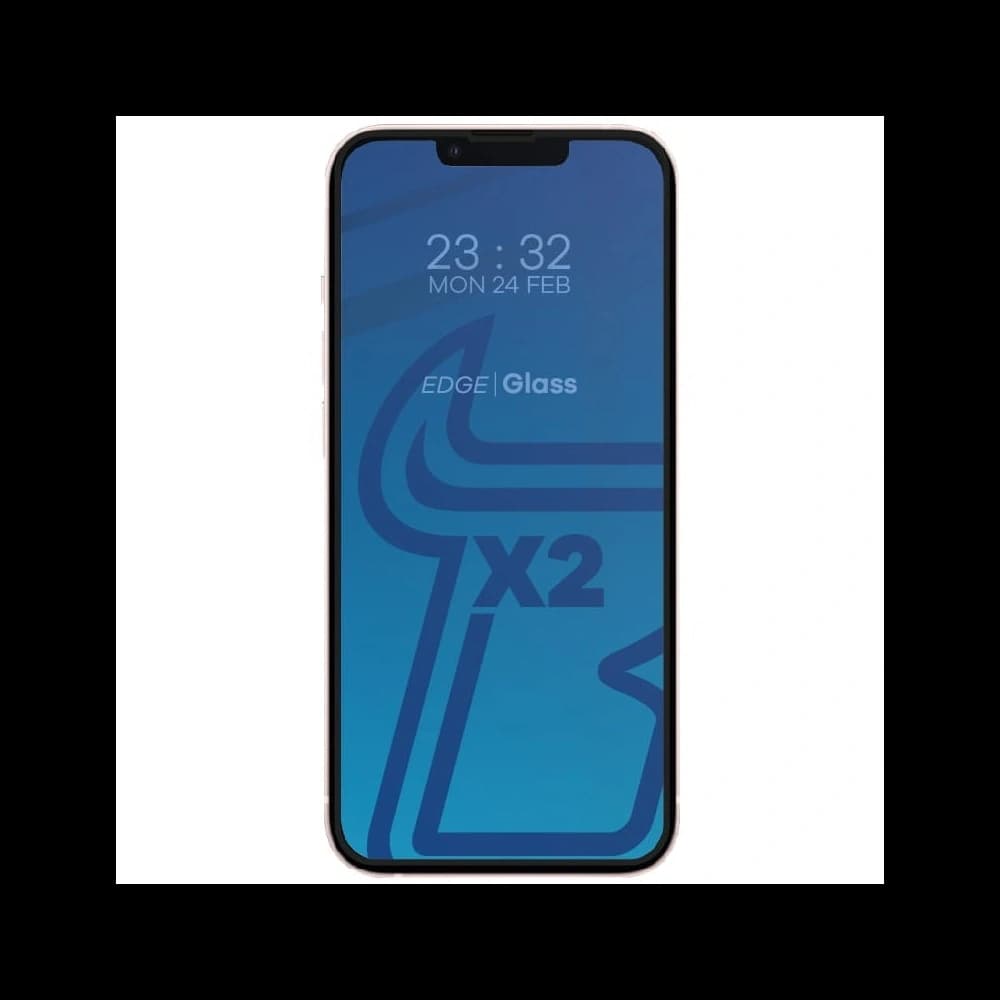 Bizon Glass Edge tempered glass - [2 PACK] + lens protection Apple iPhone 13 Mini black - 3