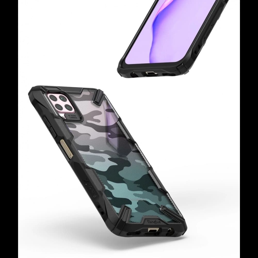 Ringke Tasche Fusion-X Huawei P40 Lite Camo (Moro) Schwarz - 2