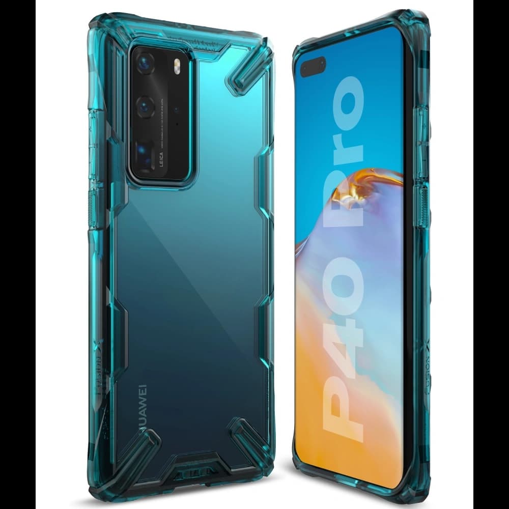 Ringke Tasche Fusion-X Huawei P40 Pro Türkis Grün - 8