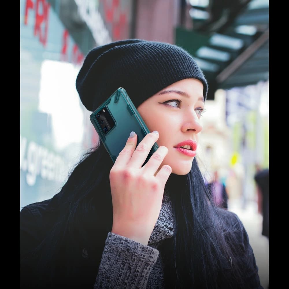 Ringke Tasche Fusion-X Huawei P40 Pro Türkis Grün - 19