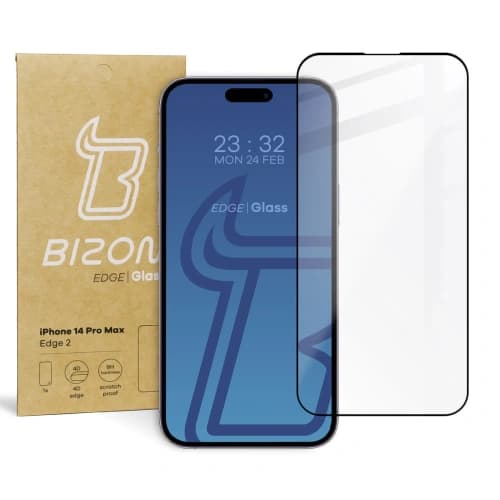 Bizon Glass Edge 2 Apple iPhone 14 Pro Max schwarz