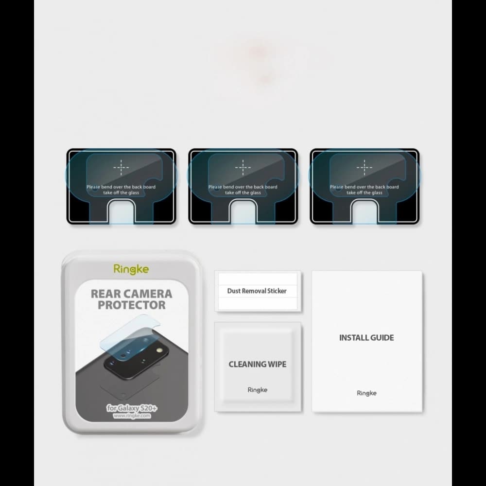 Ringke Samsung Gehärtetes Kameraglas Kameraglas Galaxy S20+ Plus [3 PACK] - 12
