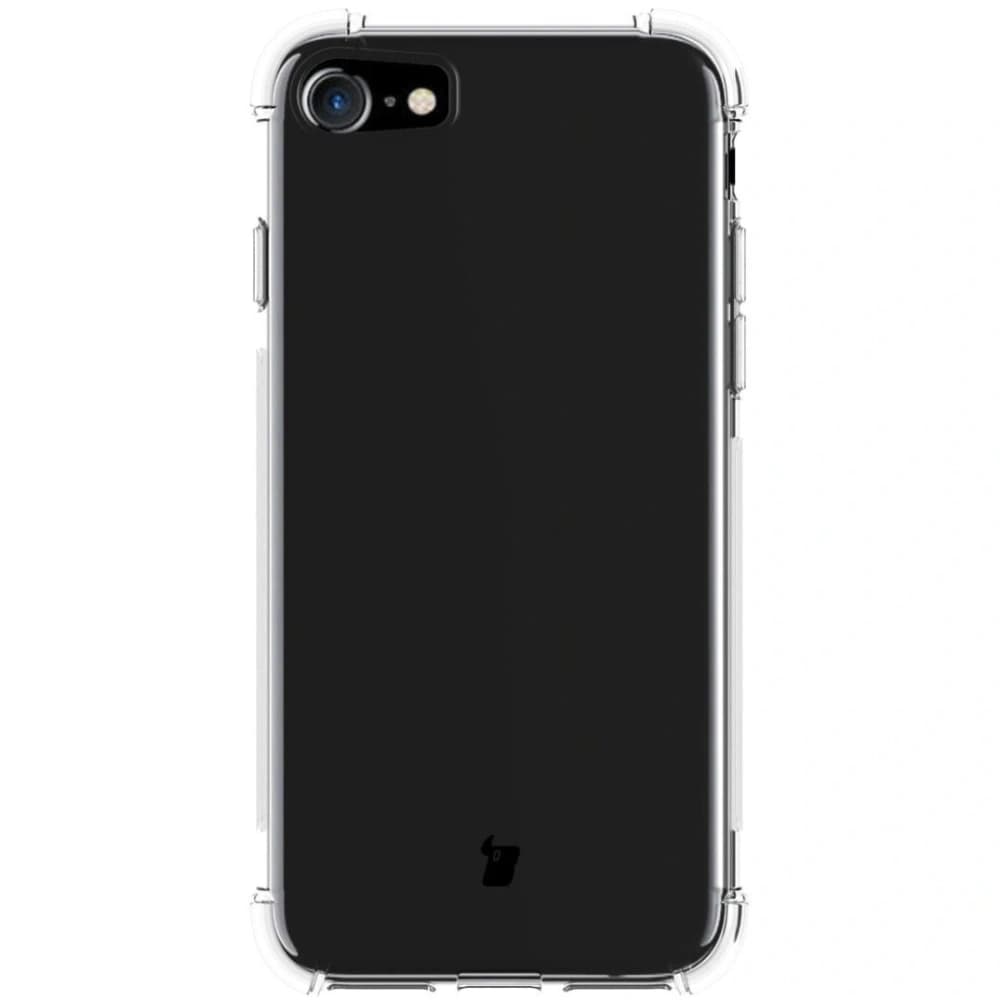 Bizon Case Clear Pack case + 2x screen glass + lens glass Apple iPhone SE 2022/2020 8/7 clear - 2