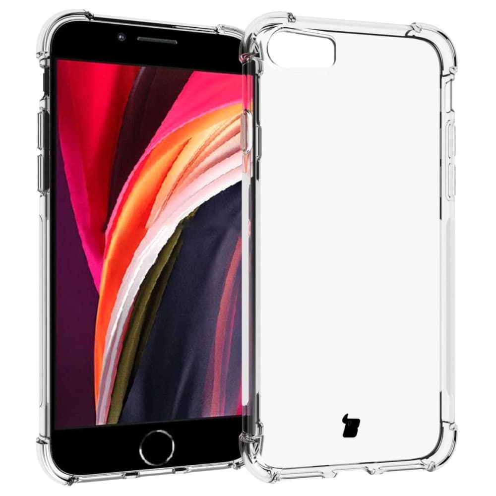 Bizon Case Clear Pack case + 2x screen glass + lens glass Apple iPhone SE 2022/2020 8/7 clear - 3
