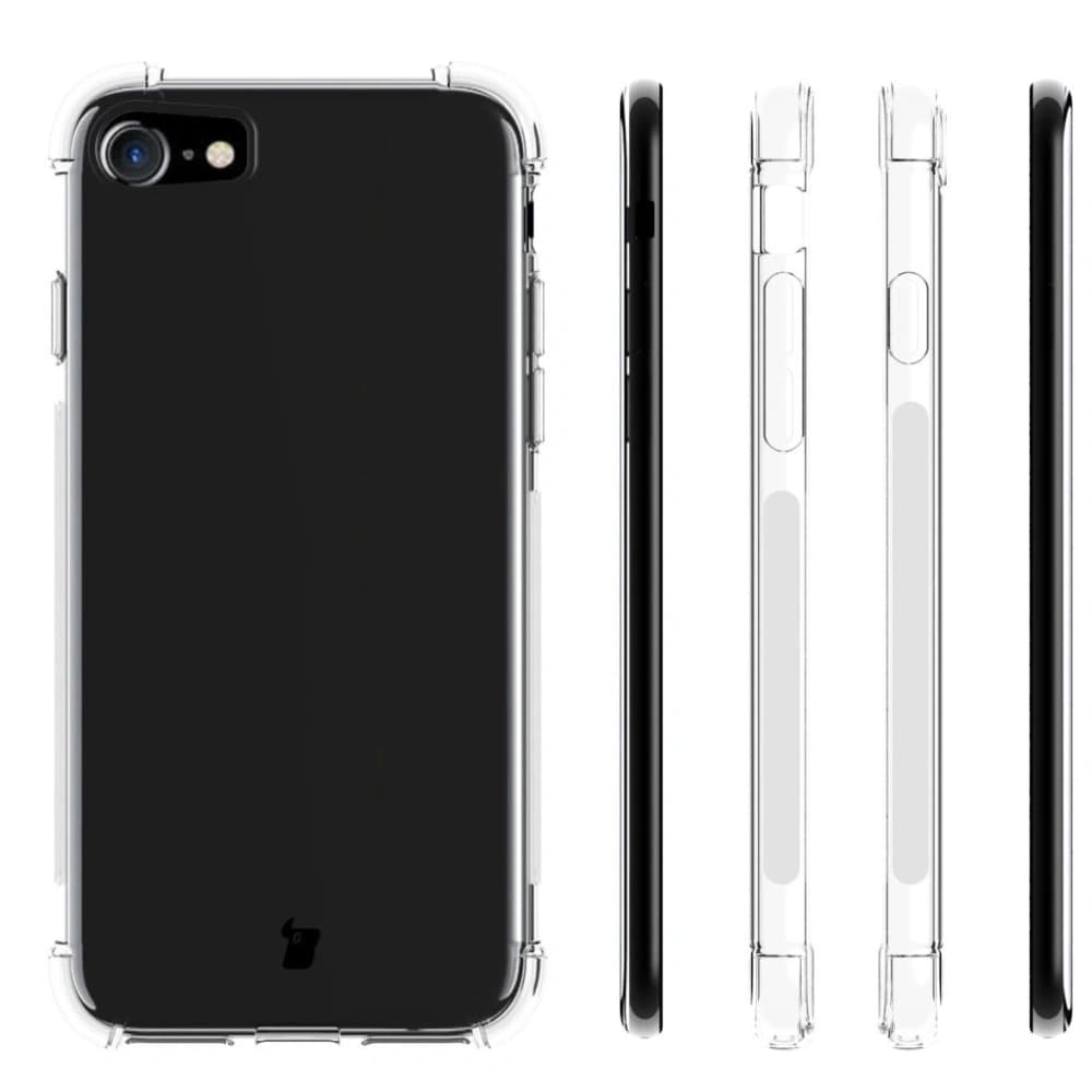 Bizon Case Clear Pack case + 2x screen glass + lens glass Apple iPhone SE 2022/2020 8/7 clear - 4