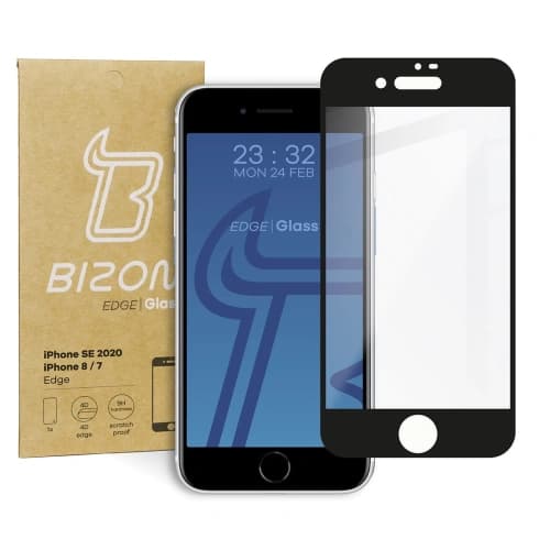 Bizon Glass Edge Apple iPhone SE 2022/2020/ 8/ 7 black