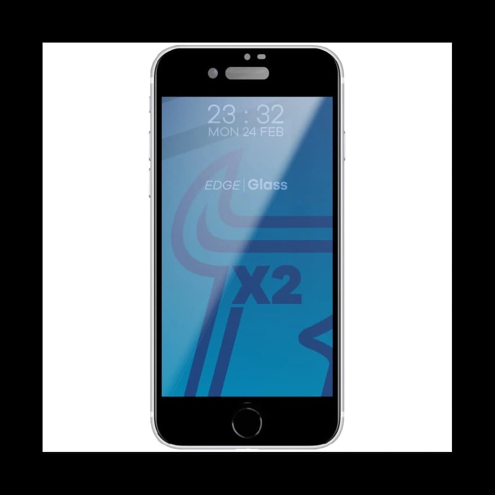 Bizon Glass Edge tempered glass - [2 PACK] + lens protection Apple iPhone SE 2022/2020 8/7 black - 3
