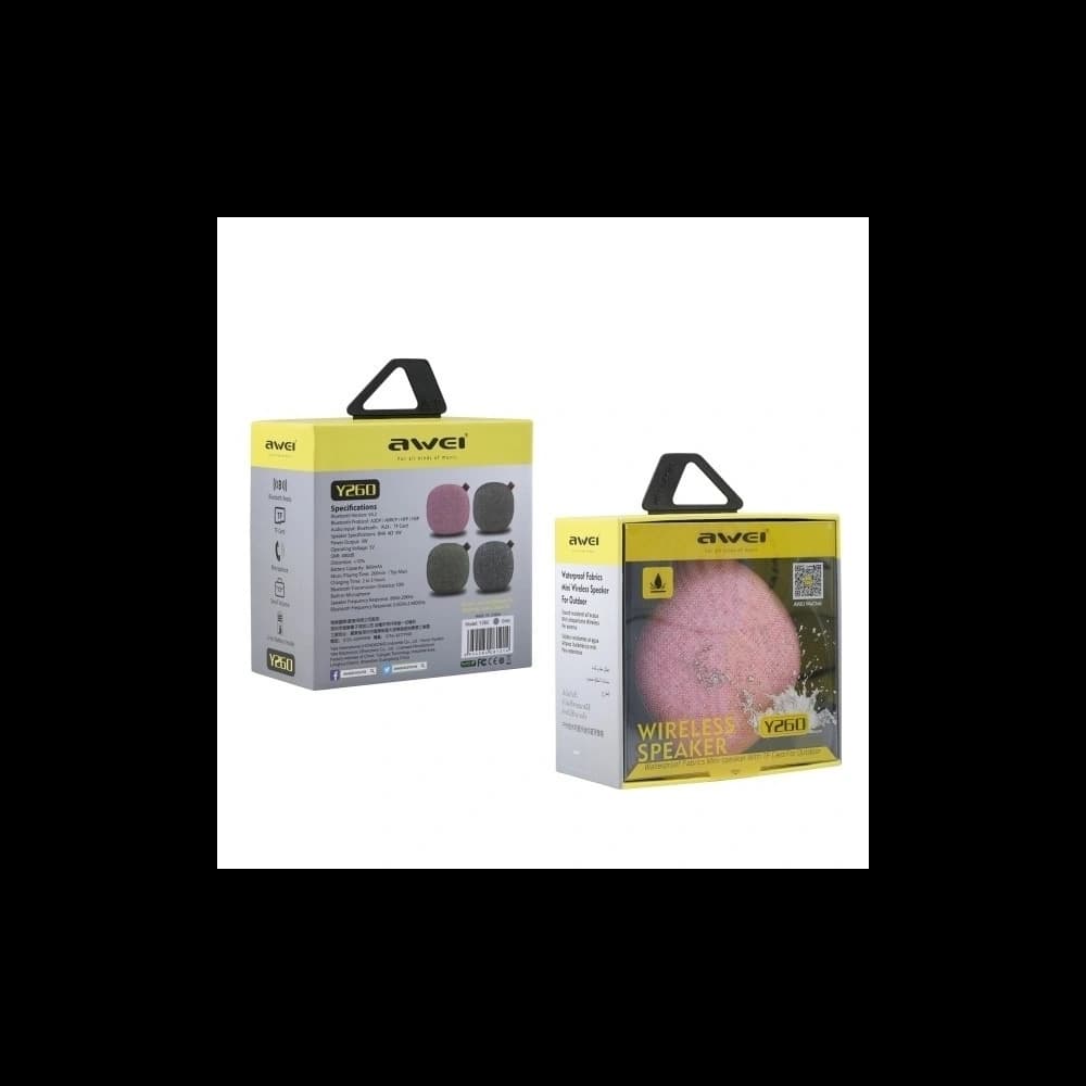 AWEI Wireless Mini Speaker Bluetooth Y260 grey - 5