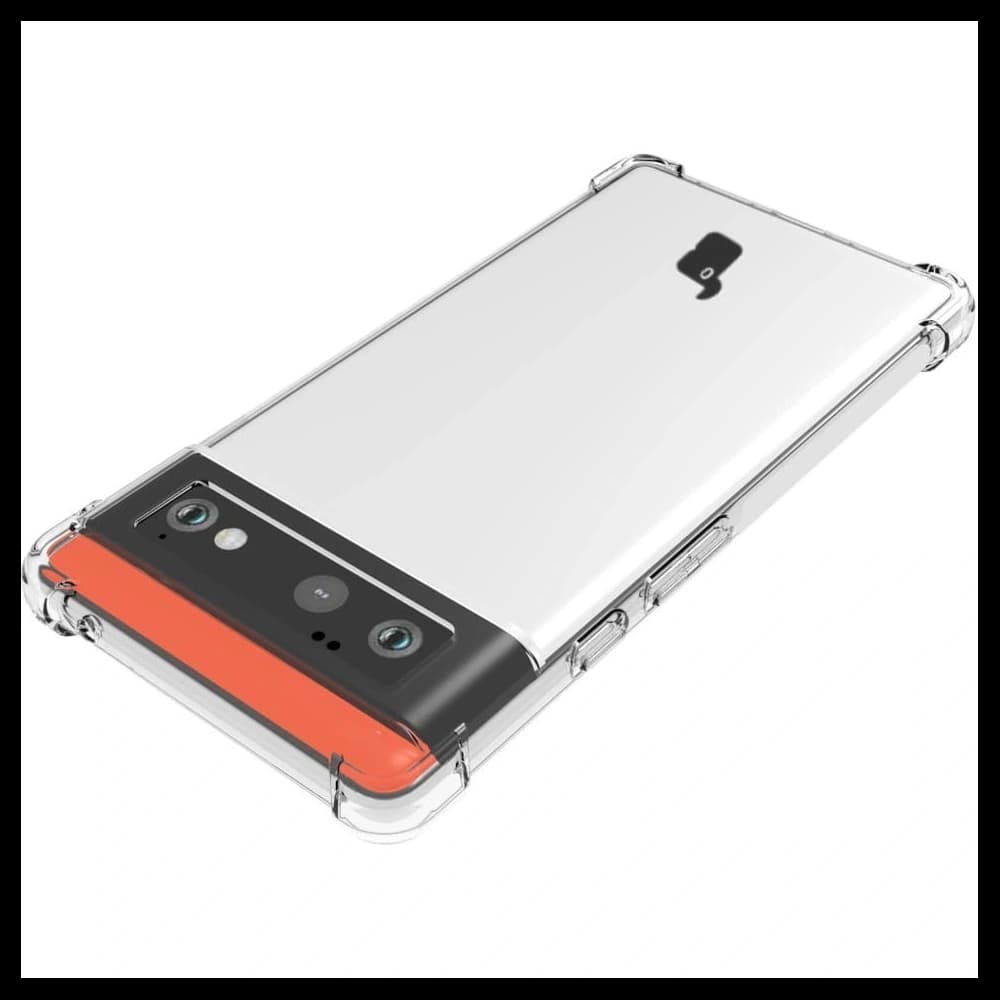 Bizon Case Clear Pack Hülle + 2x Displayschutzglas + Objektivglas Google Pixel 6 klar - 6