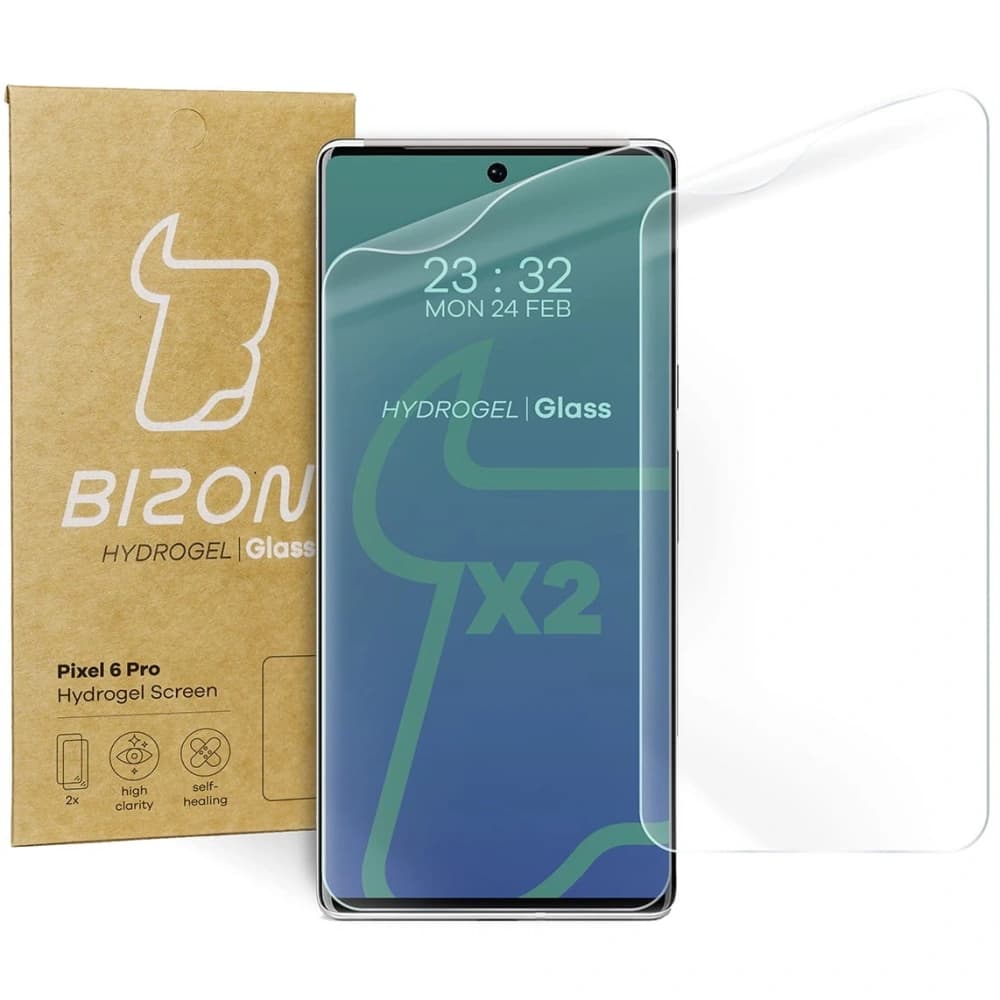 Bizon Glas Hydrogel Google Pixel 6 Pro [2 PACK] - 1