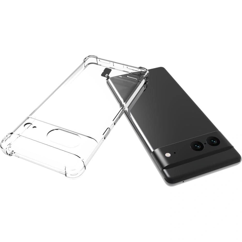 Bizon Case Clear Pack Hülle + 2x Glas für den Bildschirm Google Pixel 7 klar - 5