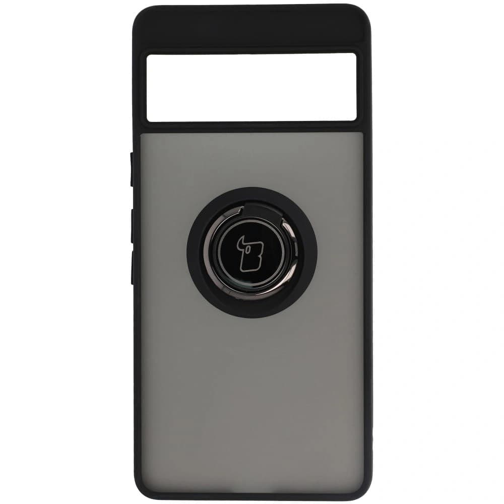 Bizon Case Hybrid Ring Google Pixel 7 smoky with a black frame - 2
