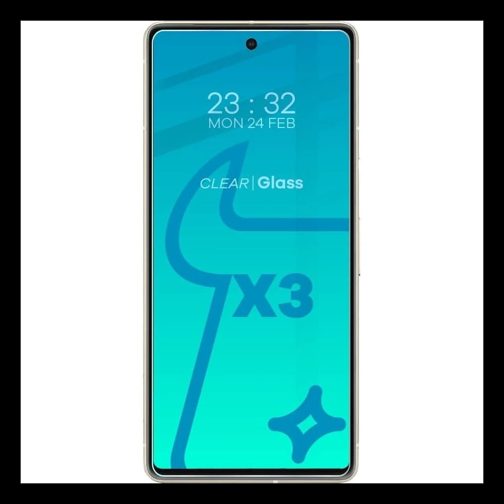 BIZON Clear 2 3x screen glass + camera glass Google Pixel 7 - 3