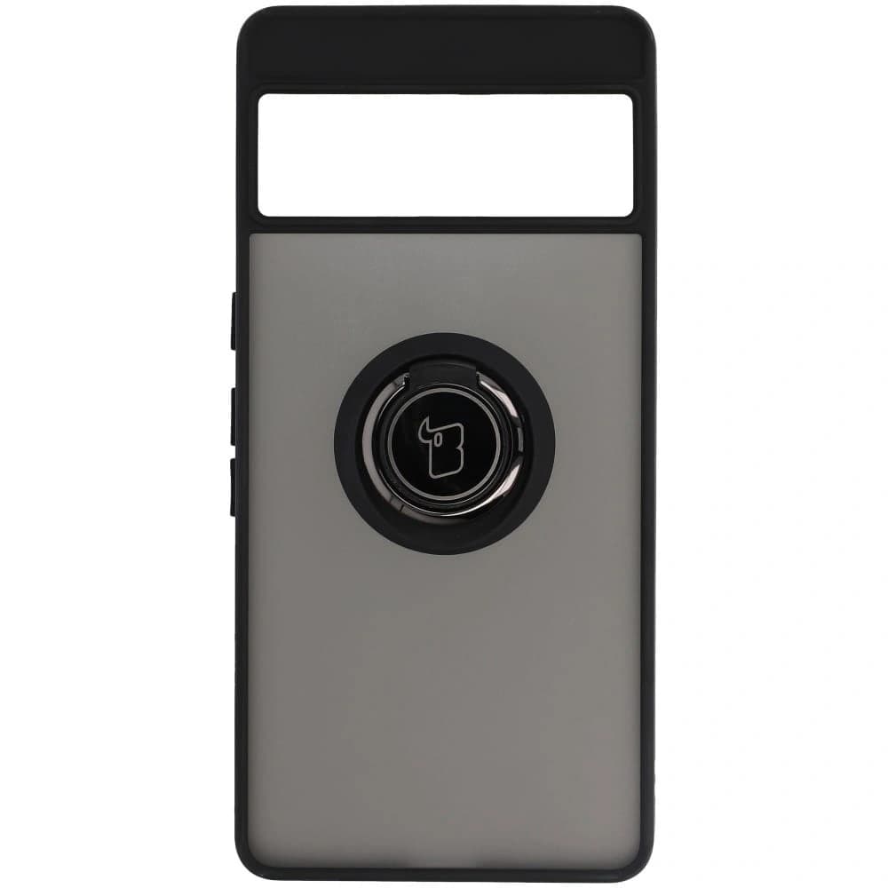 Bizon Case Hybrid Ring Google Pixel 7 Pro smoky with a black frame - 2