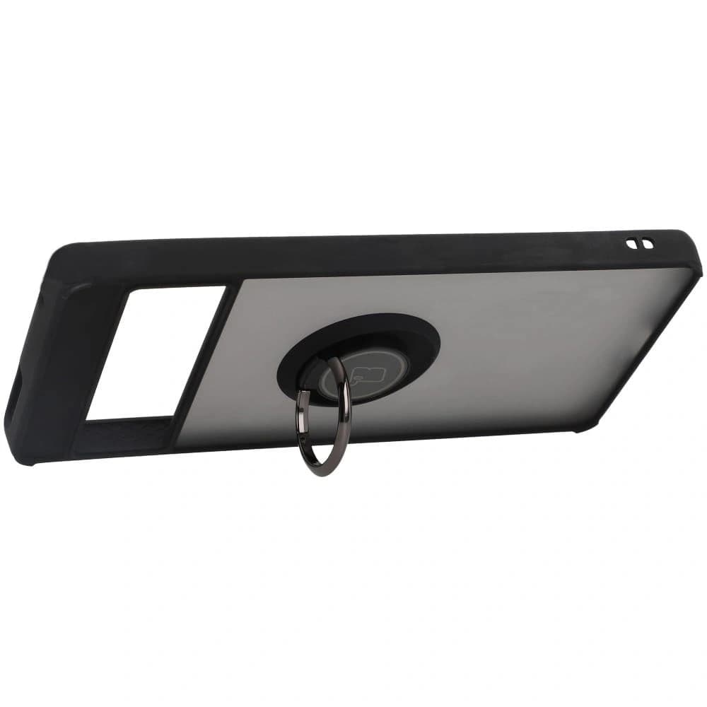 Bizon Case Hybrid Ring Google Pixel 7 Pro smoky with a black frame - 5