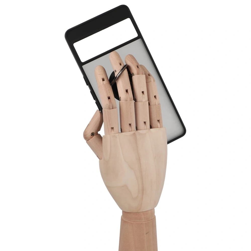 Bizon Case Hybrid Ring Google Pixel 7 Pro smoky with a black frame - 8