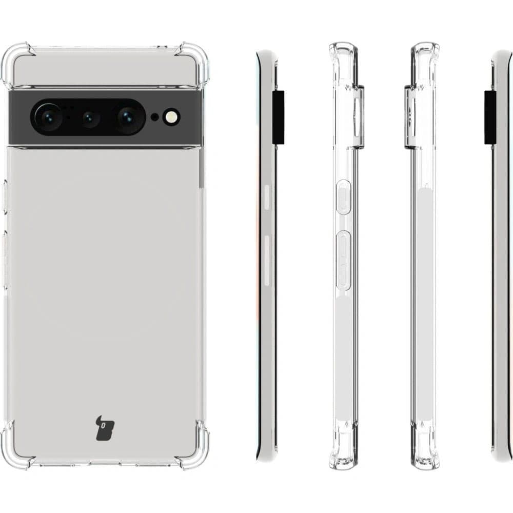 Bizon Case Clear Pack Hülle + 2x Bildschirmfolie Google Pixel 7 Pro klar - 4