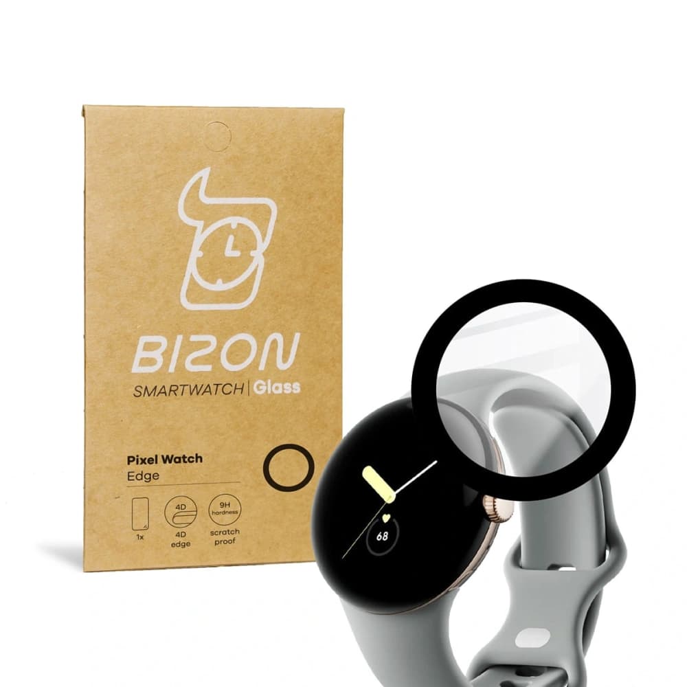 Bizon Glass Edge Google Pixel Watch black - 1