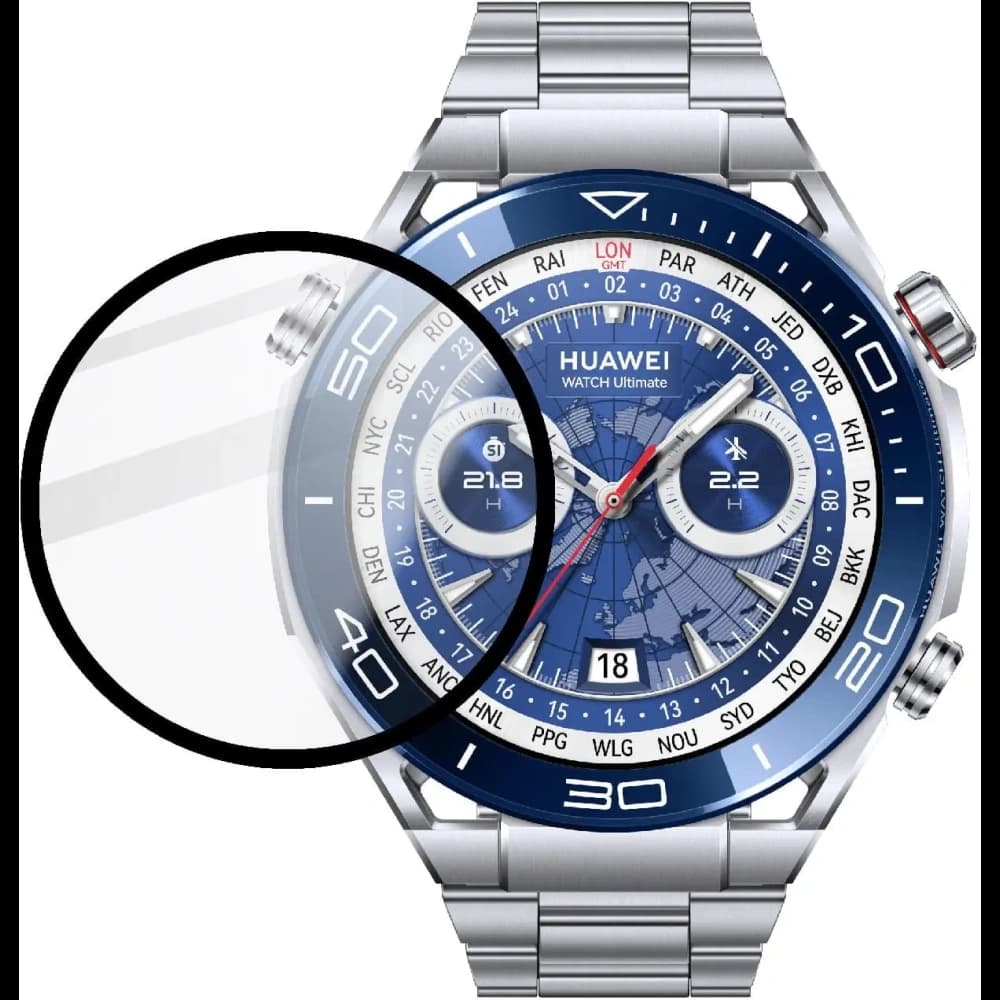 Bizon Glass Watch Edge Hybrid Huawei Watch Ultimate black - 2