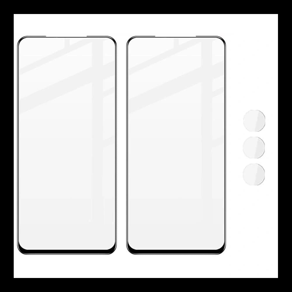 Bizon Glass Edge gehärtetes Glas - [2 PACK] + Linsenschutz Motorola Edge 30 schwarz - 5