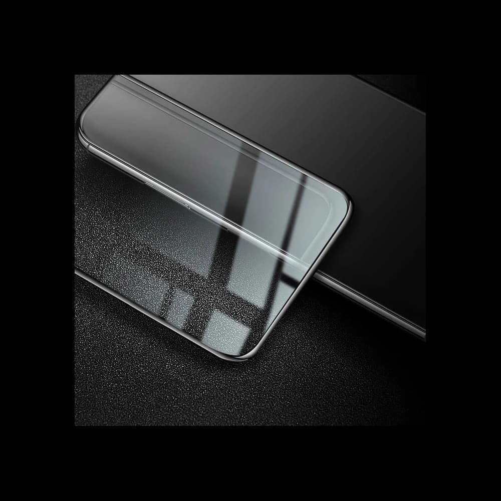 Bizon Glass Edge gehärtetes Glas - [2 PACK] + Linsenschutz Motorola Edge 30 schwarz - 10