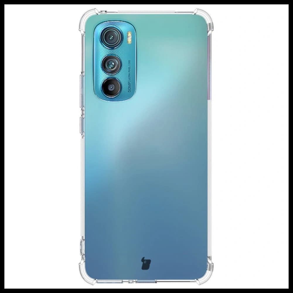 Bizon Case Clear Pack case + 2x screen glass + lens glass Moto Edge 30 clear - 2