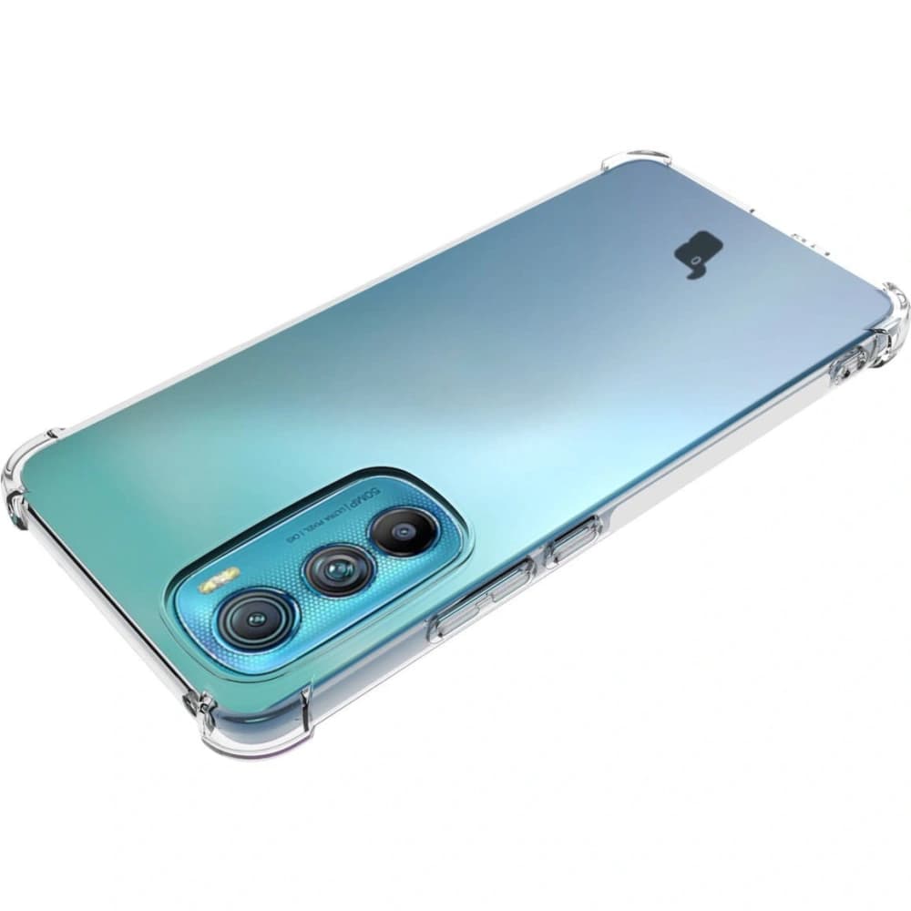 Bizon Case Clear Pack case + 2x screen glass + lens glass Moto Edge 30 clear - 6