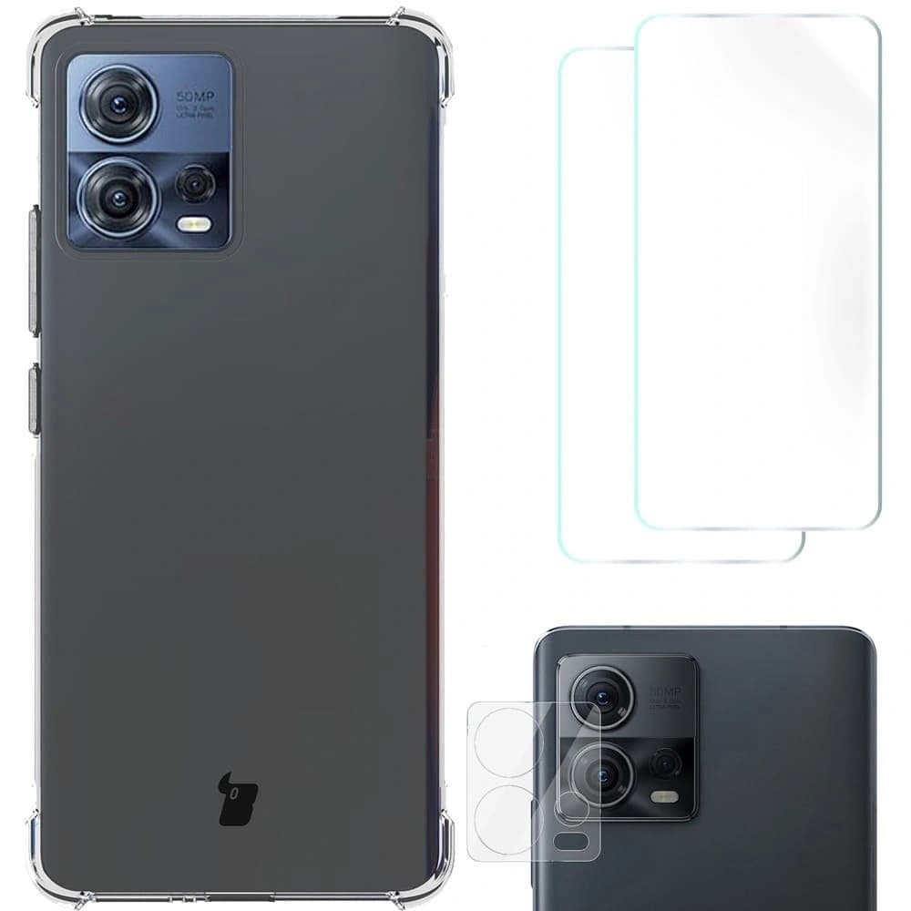 Bizon Case Clear Pack case + 2x screen film + lens protector Motorola Moto Edge 30 Fusion clear - 1