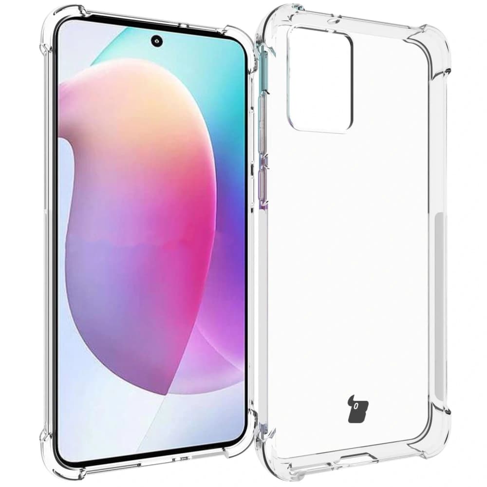 Bizon Case Clear Pack-Hülle + 2x Bildschirmfolie + Objektivschutz für Motorola Moto Edge 30 Neo klar - 3