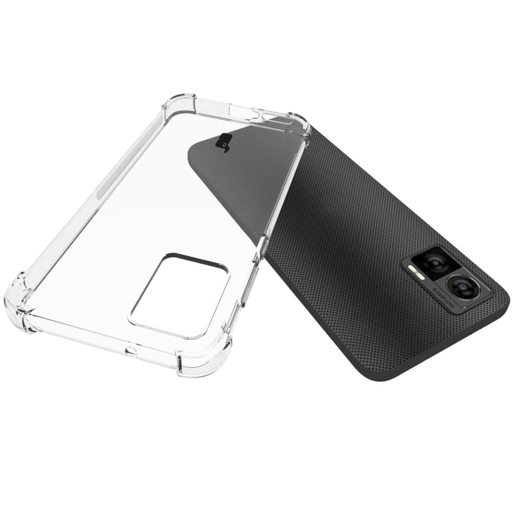 Bizon Case Clear Pack-Hülle + 2x Bildschirmfolie + Objektivschutz für Motorola Moto Edge 30 Neo klar - 5