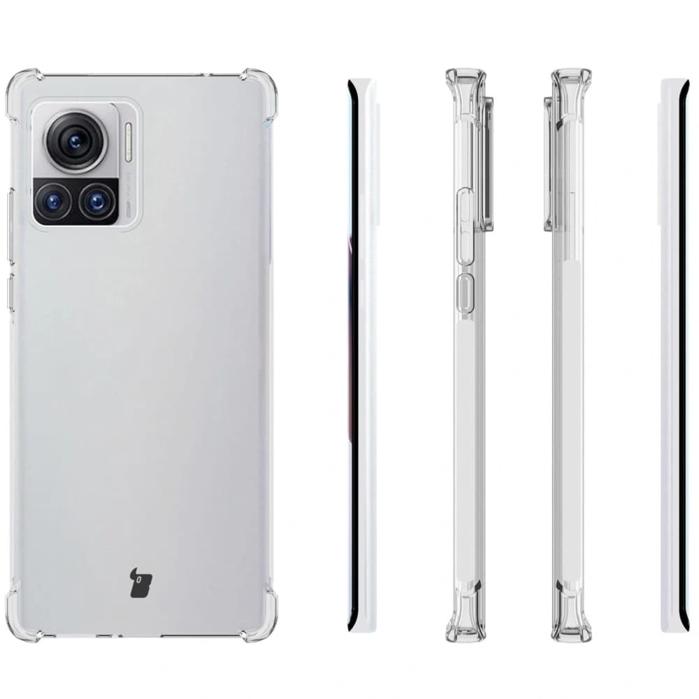 Bizon Case Clear Pack case + 2x screen film + lens protector Motorola Moto Edge 30 Ultra clear - 4