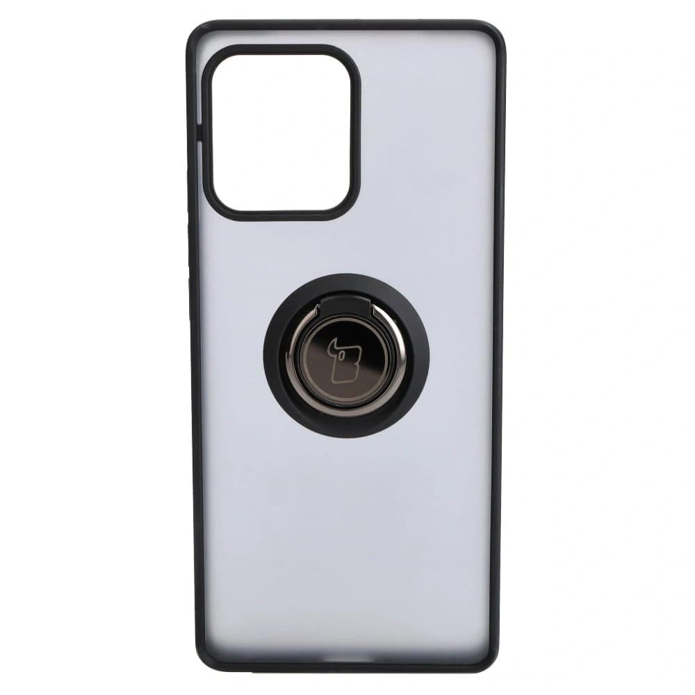 Bizon Case Hybrid Ring Motorola Edge 40 Pro smoky mit einem schwarzen Rahmen - 2