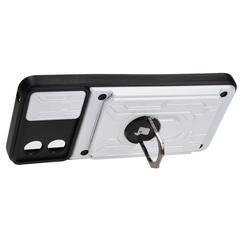 Bizon Case Camshield Kartensteckplatz Ring Motorola Moto E13 5G weiß - 4