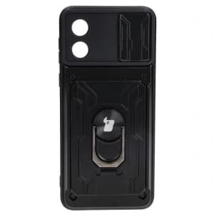 Bizon Case Camshield Kartensteckplatz Ring Motorola Moto E13 5G schwarz