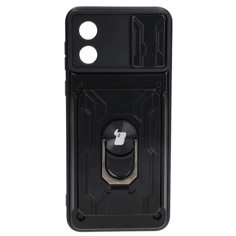 Bizon Case Camshield Kartensteckplatz Ring Motorola Moto E13 5G schwarz - 1