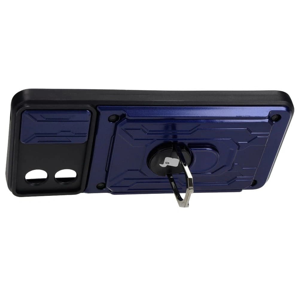 Bizon Case Camshield Kartensteckplatz Ring Motorola Moto E13 5G navy blau - 4