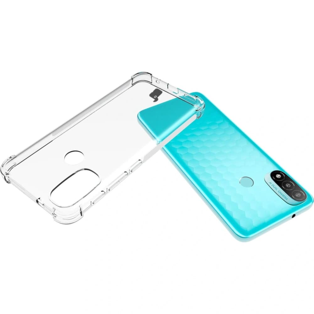 Bizon Case Clear Pack case + 2x screen glass + lens glass Moto E20 clear - 5