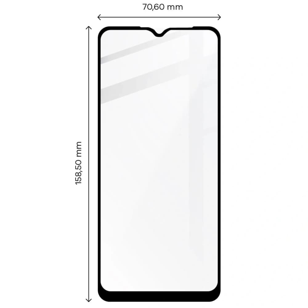 Bizon Glass Edge Moto E20 black - 2